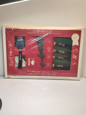 Vintage Deluxe Hostess Set Crown Sheffield New in Package